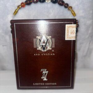 AVO UVEZIAN 7x7 limited edition‎ Wooden Cigar Box purse EUC